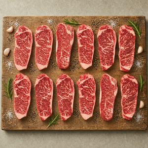 Wagyu Sirloin Strip 12 Pack (New York Strip)