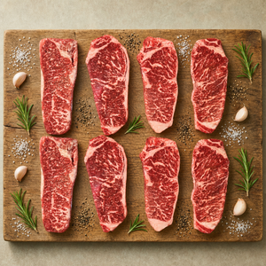 Wagyu Sirloin Strip 8 Pack (New York Strip)